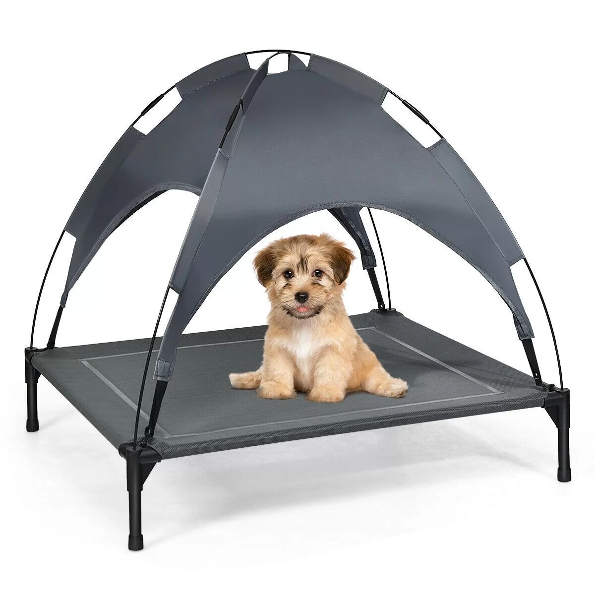 Elevated Pet Bed with Removable Canopy - Image 12