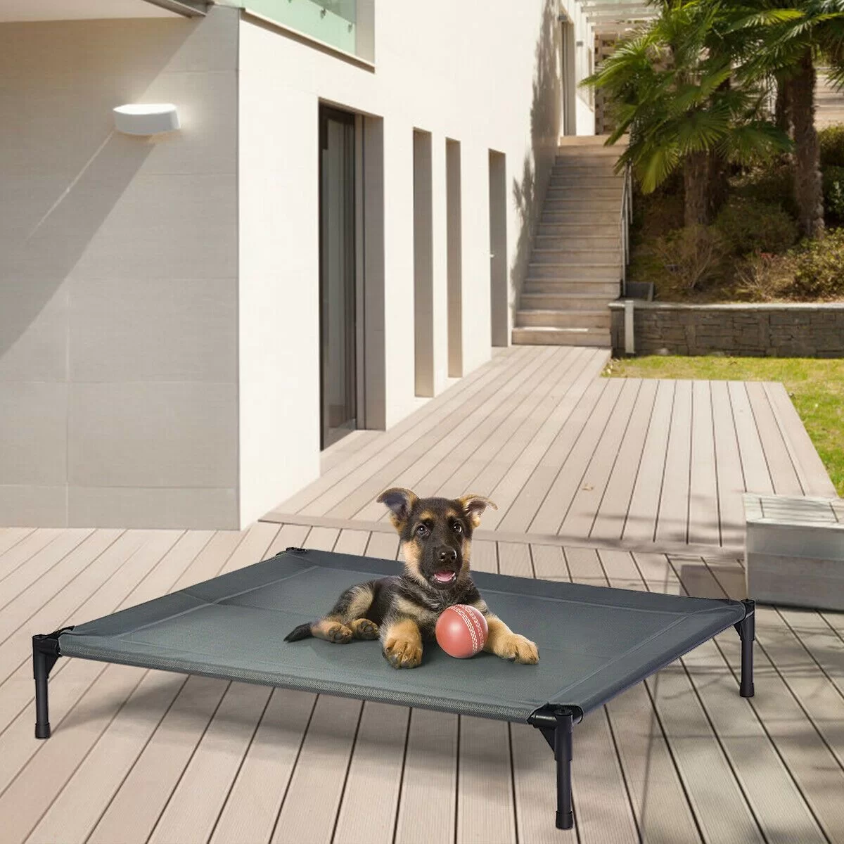 Elevated Pet Bed with Removable Canopy - Image 8